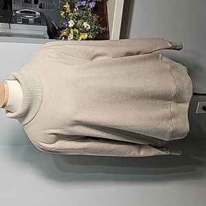 A new day, sweatshirt sweater type. Soft and cozy. Size XXL. Turtleneck. Beige